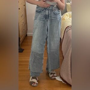 Tag and Bone High Rose Blue Jeans